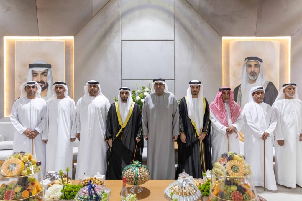محمد بن حمدان بن زايد يحضر حفل استقبال بمناسبة أفراح المهيري